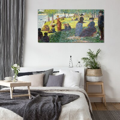 Summer afternoon on the river Glass art print