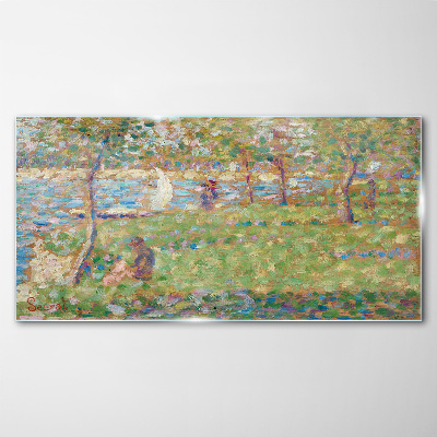 Summer afternoon on the river Wall art on glass