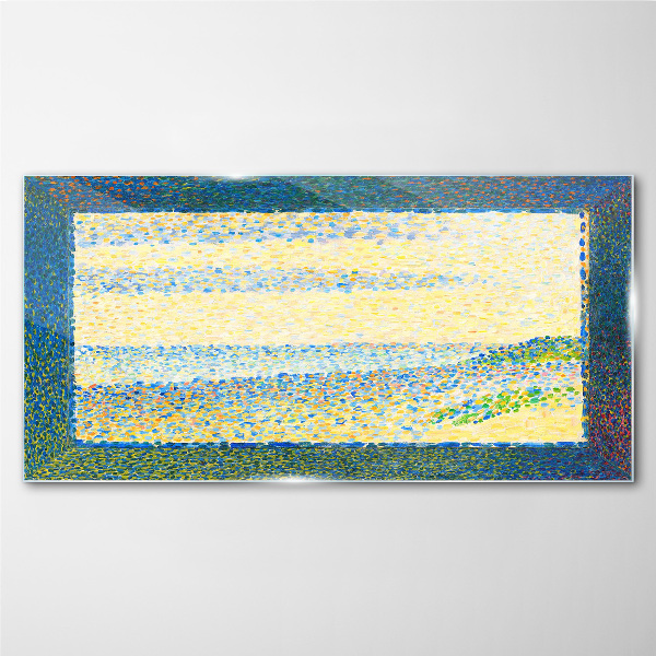 Waves of color in the summer light Glass art print