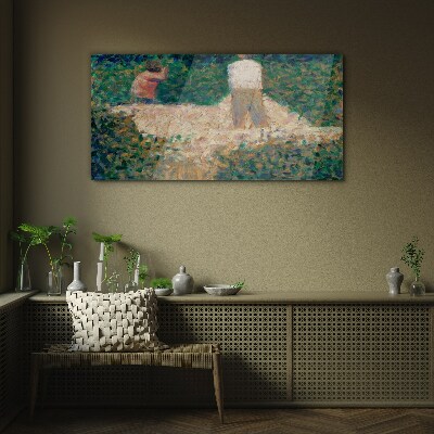 Summer Garden Meeting Wall art on glass