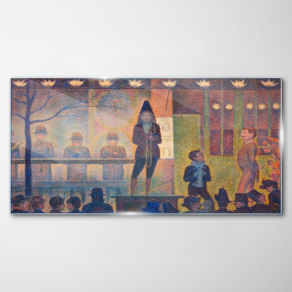 A show in the spotlight Glass art print