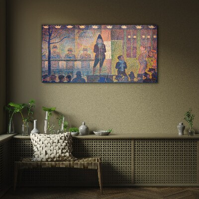 A show in the spotlight Glass art print