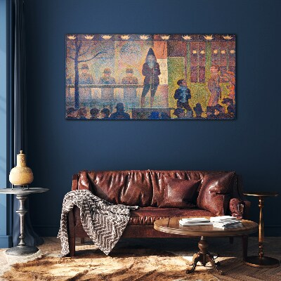 A show in the spotlight Glass art print