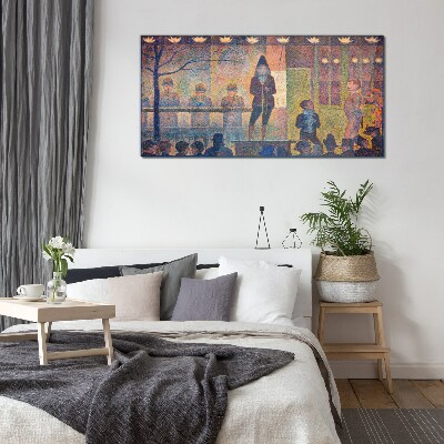 A show in the spotlight Glass art print