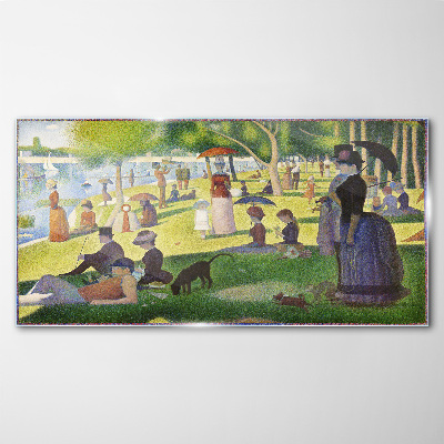 Sunday afternoon by the river Wall art on glass