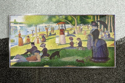 Sunday afternoon by the river Wall art on glass