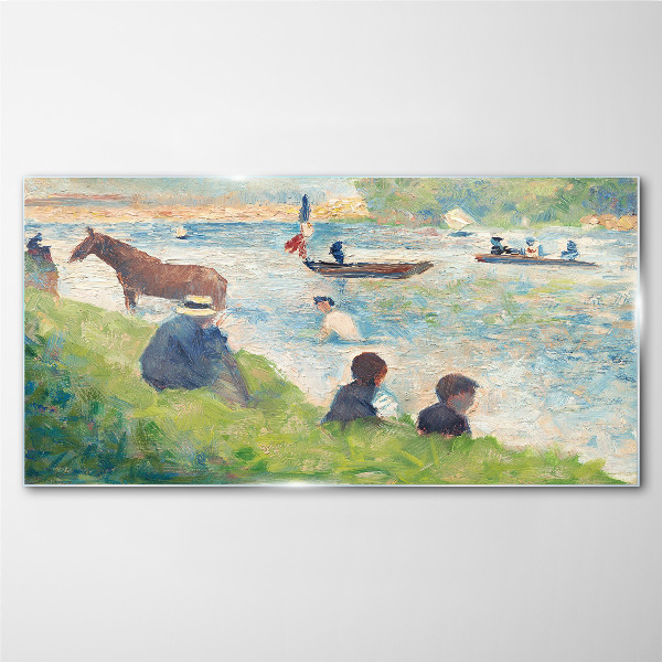 Summer afternoon on the river Glass art print