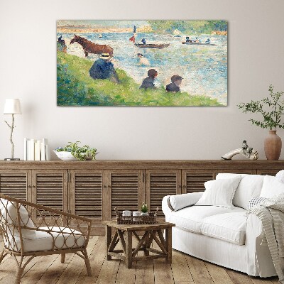 Summer afternoon on the river Glass art print