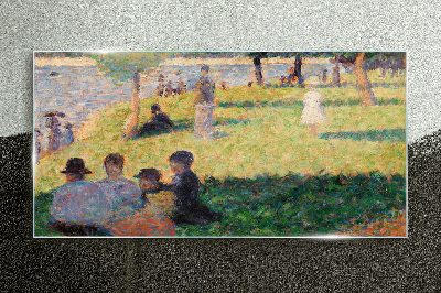 Summer afternoon on the river Glass art print