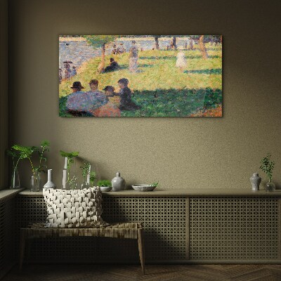 Summer afternoon on the river Glass art print