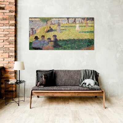 Summer afternoon on the river Glass art print