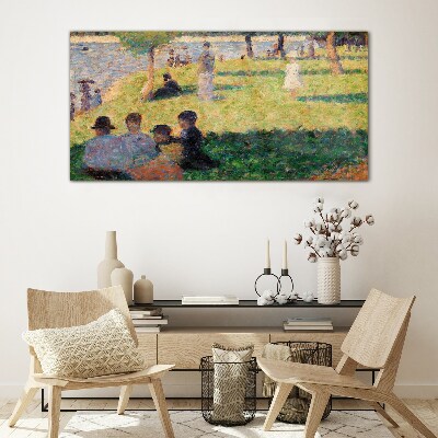 Summer afternoon on the river Glass art print