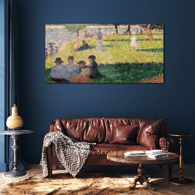 Summer afternoon on the river Glass art print