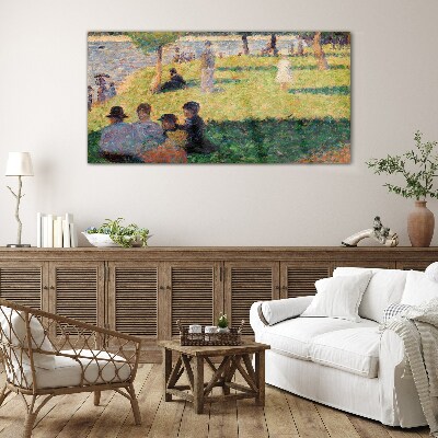 Summer afternoon on the river Glass art print