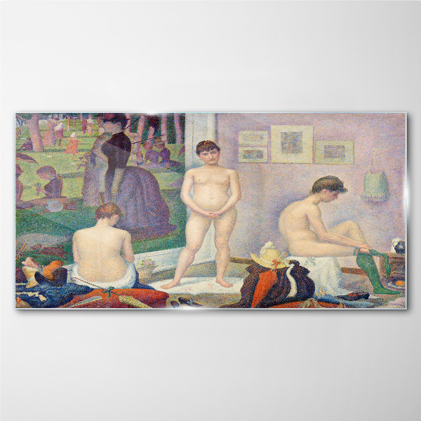 Intimate moments in the garden Wall art on glass
