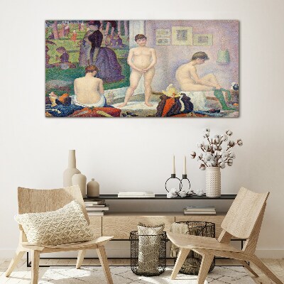 Intimate moments in the garden Wall art on glass