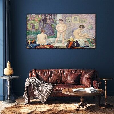 Intimate moments in the garden Wall art on glass