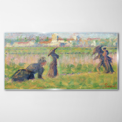 A walk in the sun Glass art print