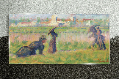 A walk in the sun Glass art print