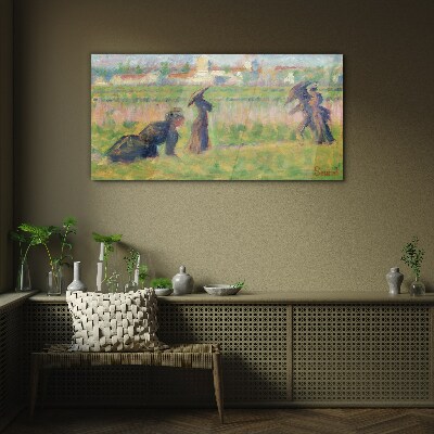 A walk in the sun Glass art print
