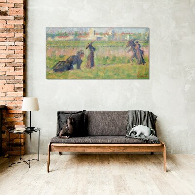 A walk in the sun Glass art print