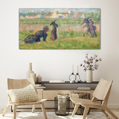 A walk in the sun Glass art print