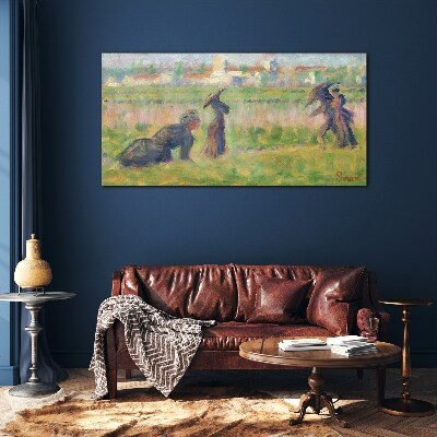 A walk in the sun Glass art print