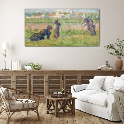 A walk in the sun Glass art print