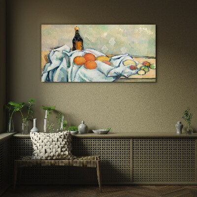 Still life with fruit Glass art print