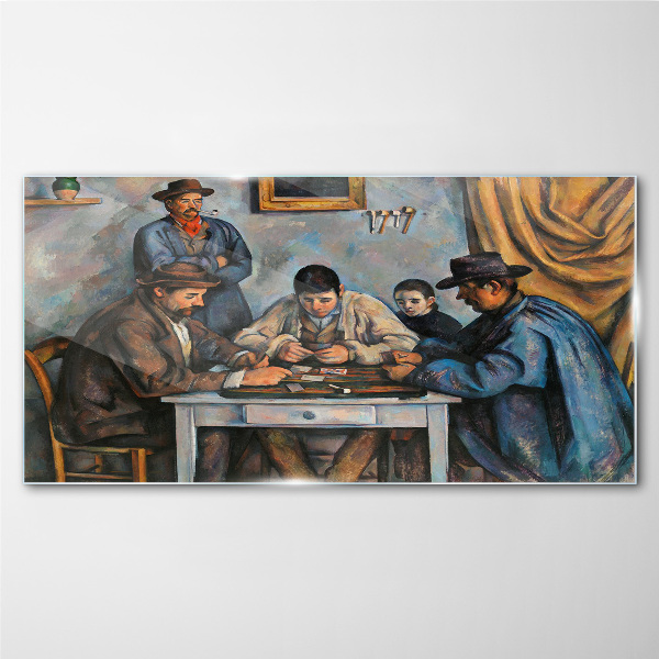Playing cards Glass art print