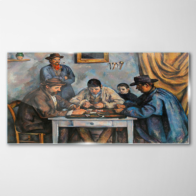 Playing cards Glass art print