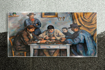 Playing cards Glass art print