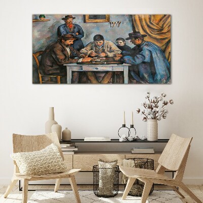 Playing cards Glass art print