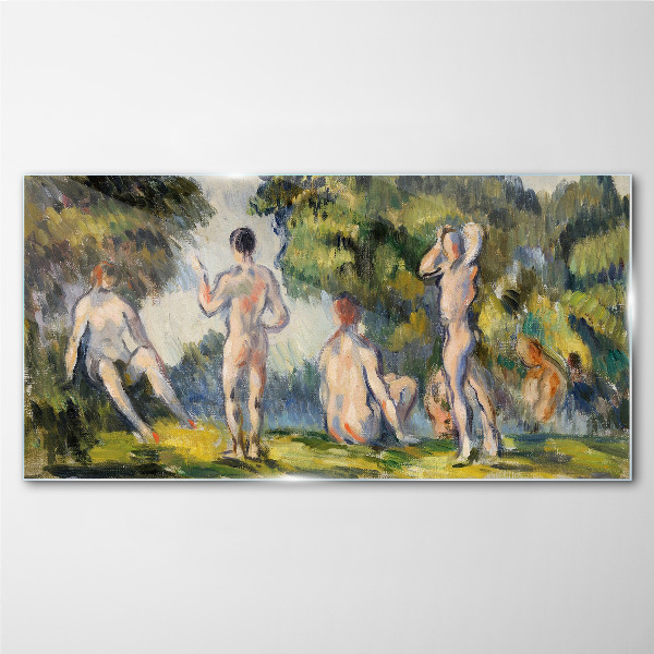 Summer meeting in nature Wall art on glass