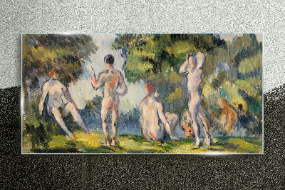 Summer meeting in nature Wall art on glass