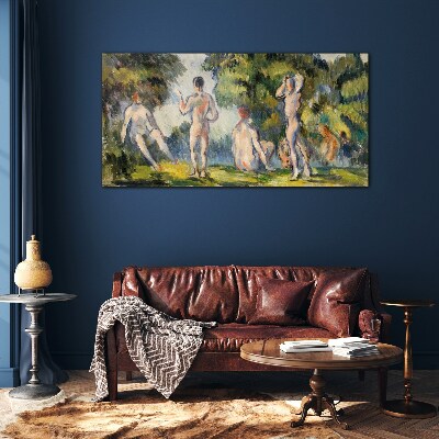 Summer meeting in nature Wall art on glass