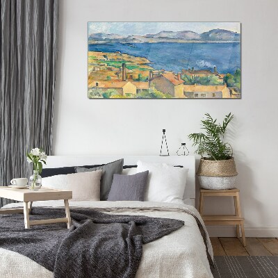 Sea view Wall art on glass