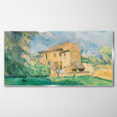 A peaceful rural landscape Wall art on glass