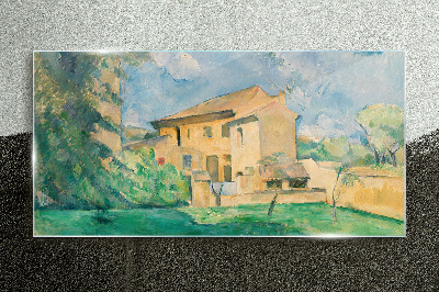 A peaceful rural landscape Wall art on glass