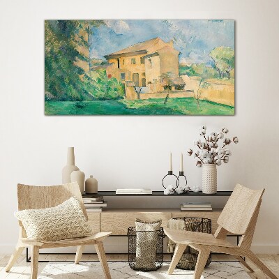 A peaceful rural landscape Wall art on glass