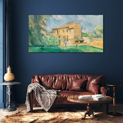 A peaceful rural landscape Wall art on glass