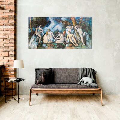 Winter Picnic Wall art on glass