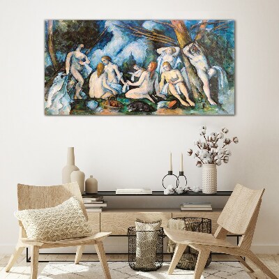 Winter Picnic Wall art on glass