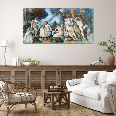 Winter Picnic Wall art on glass