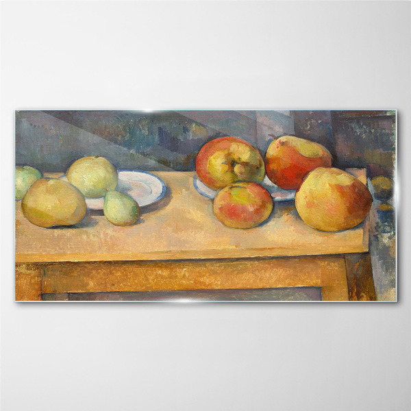 Fruit on the table Wall art on glass
