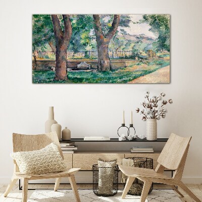 Forest trees nature Glass Wall Art