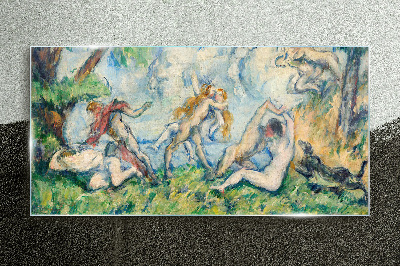 A scene from mythology Wall art on glass