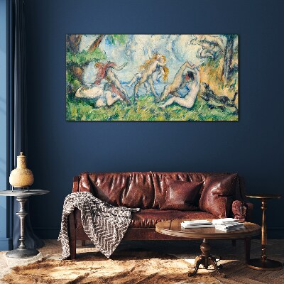 A scene from mythology Wall art on glass