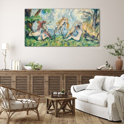 A scene from mythology Wall art on glass