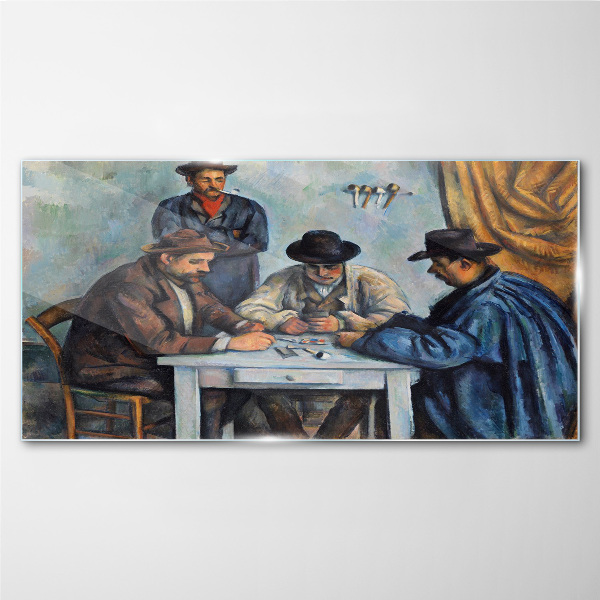 Playing cards Wall art on glass